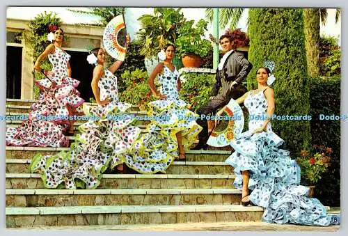 D327287 Flamencotänzer. Postales L. Dominguez. Spanien