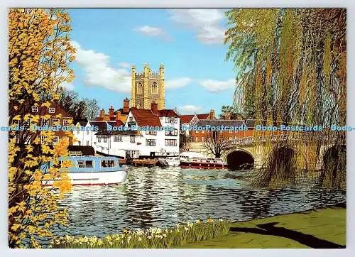 D335260 Henley-Brücke. Trevor Wells. Mund- und Fußmaler