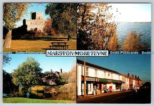 D332517 Marston Moreteyne. Kirche St. Marien. Moreteyne Manor. Post. Fotog
