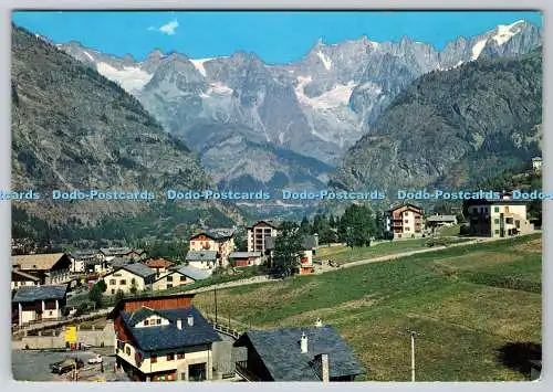 D327310 Courmayeur. Panorama und Kette des Montblanc. Escl. Capurso. Quart. A