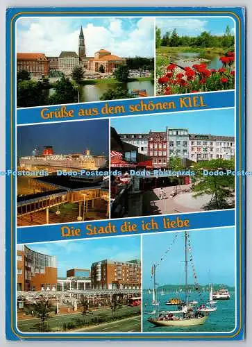 D329859 Grusse aus dem schönen Kiel. Die Stadt die ich liebe. Landeshauptstadt K