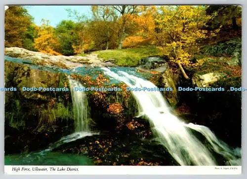D332522 High Force. Ullswater. The Lake District. John Hinde Ltd. E. Nagele. 198
