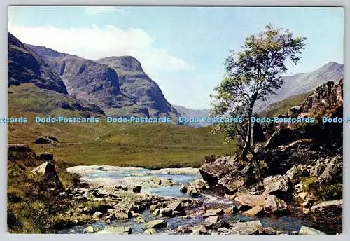 D332568 Schottland. Argyllshire. Glencoe. Am Fluss Coe. J. Arthur Dixon Ltd