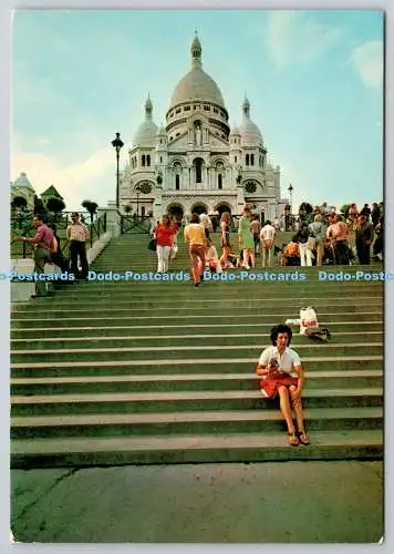 D329907 Frankreich. Paris. Touristes au Sacre Coeur. Pariscolor. Ed. Franck. N. 20.