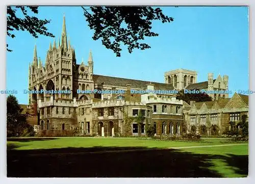 D335332 Peterborough Cathedral. Blick vom Bischofspalastgarten. Jarrold. Nein