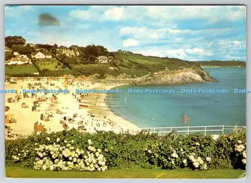 D327363 Swanpool Baech. Falmouth. Farbe Cotman. Jarrold Ltd. Norwich. PM Helston