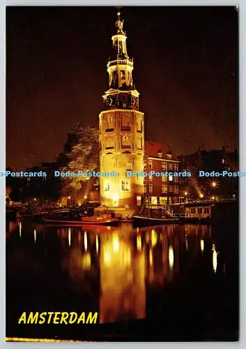 D329919 Holland. Amsterdam. Montelbaan Turm. Gebr. Spanjersberg bv. Euro Farbe