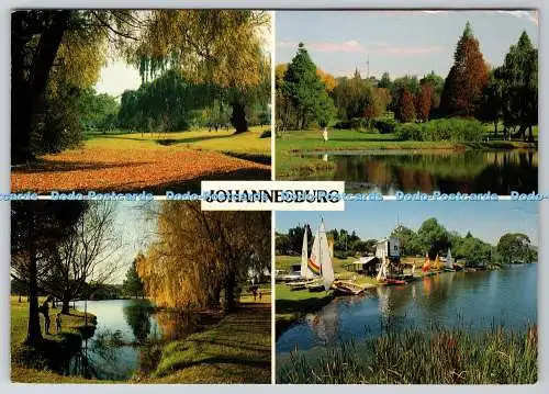D332595 Johannesburg. Südafrika. Blick auf den Emmarentia Park im Herbst. Van Riebe