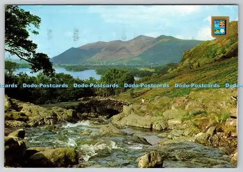 D332601 Keswick. Ashness Bridge und Derwentwater. Sanderson und Dixon. Fisa I.G