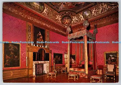 D327393 Hampton Court Palace. Middlesex. Das Schlafzimmer mit Kingsize-Bett. Arbeitsministerium.