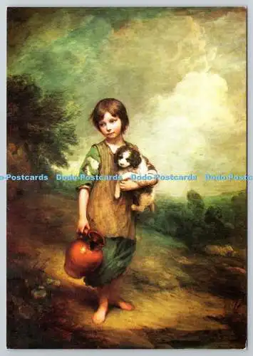 D329938 Landhausmädchen mit Hund und Krug. Thomas Gainsborough R. A. Medici Soci