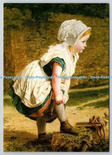 D329940 Warten auf getroffen. Sophie Anderson. Medici Society. London. England. S. C. 19