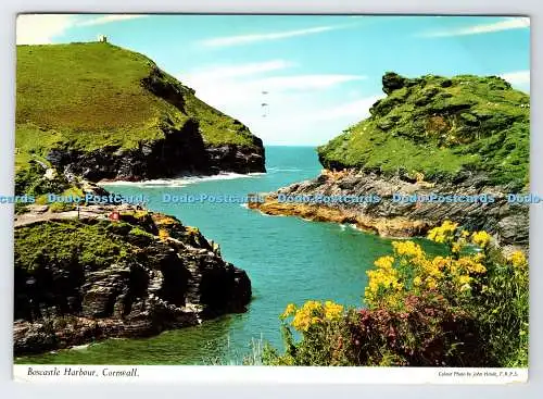 D335374 Cornwall. Boscastle Harbour. John Hinde. PM. Bude. 1970