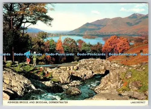 D332615 Derwentwater. Ashness Bridge und Skiddaw. Lake District. Fotopräzision