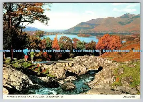 D332616 Derwentwater. Ashness Bridge und Skiddaw. Lake District. Fotopräzision