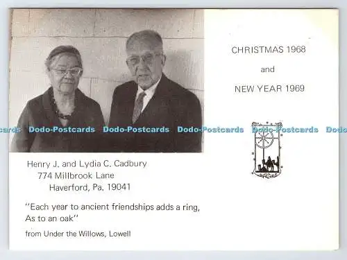 D335379 Henry J. und Lydia C. Cadbury. 774 Millbrook Lane. Haverford