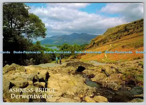 D332619 Derwentwater. Ashness Bridge und Skiddaw. Lake District. J. Salmon Ltd.