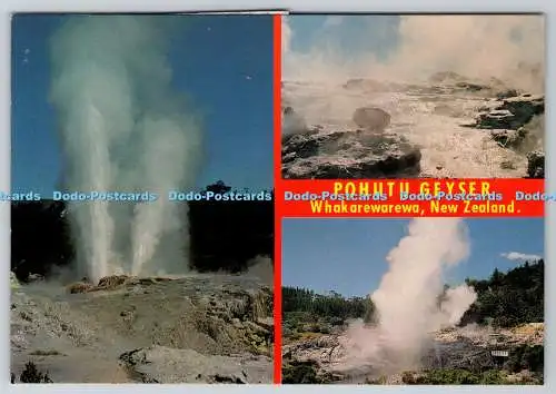 D327411 Mächtiger Pohutu-Geysir. Whakarewarewa. Rotorua. Neuseeland. Ansichten Foto