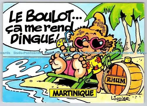 D332637 Le Boulot ca Merend Dingue. Case a Rhum. Linder