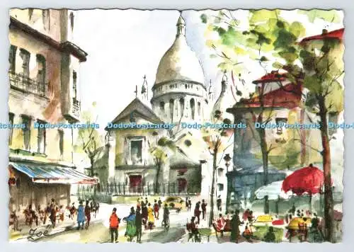 D335401 Paris. Montmartre Place du Tertre. Atelier Montsalvat