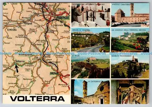D332642 Volterra. Le Balze. Veduta di Volterra. Un Angolo della Fortezza Medicea