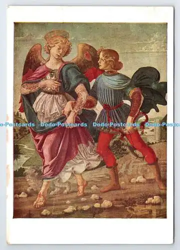D335407 National Gallery. Schule von Verrocchio. Der Engel Raphael und Tobias. Ge