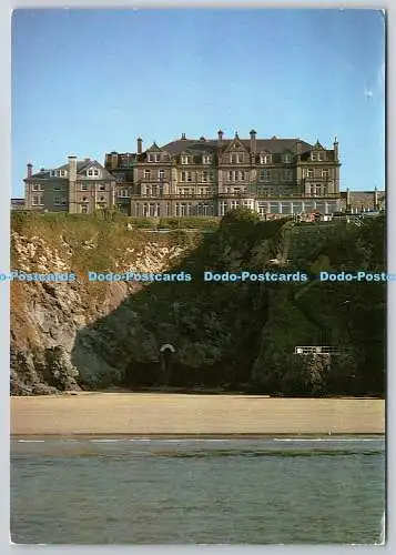 D329990 Cornwall. Newquay. Hotel Victoria an den Klippen mit einzigartigem Lift direkt