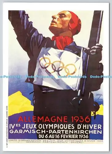 D329995 Allemagne 1936. IVes Jeux Olympiques d Hiver. Garmisches Partenkirchen. Mrz