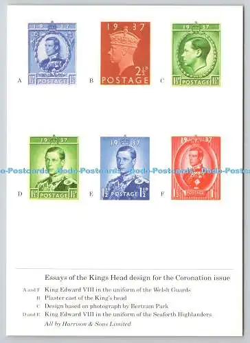 D329997 London. Nationales Postmuseum. Essays of the Kings Head Design für die