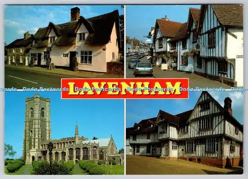 D332663 Lavenham. Blick auf die Stadt. J. Salmon Ltd. Cameracolour. Multi View. 19