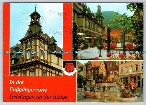 D327455 In der Fusgangerzone. Geislingen an der Steige. Bildverlag Arthur L. Tra