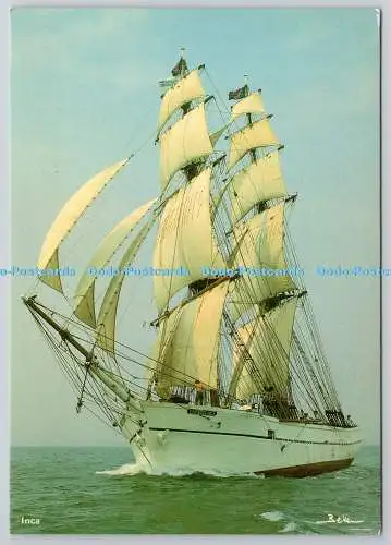 D330013 Inka. Ältester quadratischer Rigger aus Holz. Beken of Cowes. Kenbe Reproduktionen.