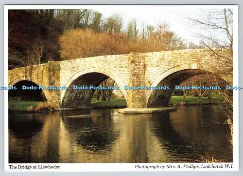 D327473 Die Brücke bei Llawhaden. Frau K. Phillips. Ludchurch W.I. Dyfed Pembrok