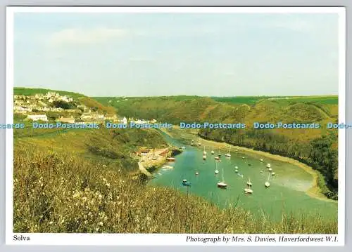 D327474 Solva. Mrs. S. Davies. Haverfordwest W.I. Dyfed Pembrokeshire Federation