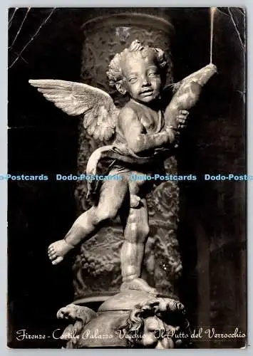 D330024 Florenz. Hof des Alten Schlosses. Der Putto von Verrocchio. Omniafoto. 1