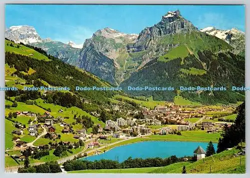 D332705 Suisse. Engelberg 1050. 3200 m. Zentralschweiz. mit Hahnen. Sommer un Wi
