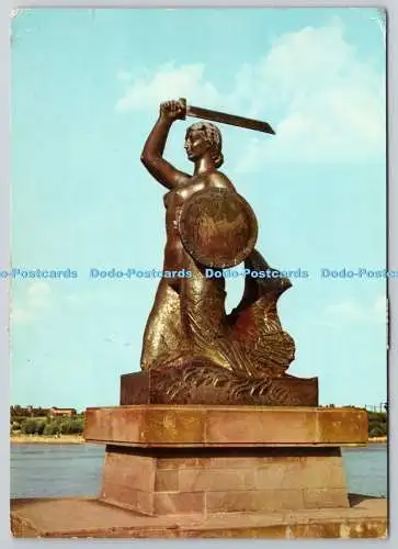 D330072 Polen. Warszawa. Statue der Warschauer Meerjungfrau am Kosciuszko-Damm.