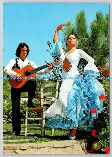 D330082 Espana Tipica. Ballet Fiesta Flamenca. Savir. Spanien. Postkarte
