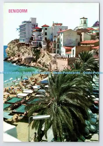 D335497 Benidorm. Alicante. Blick auf das Schloss. Hnos. Galiana