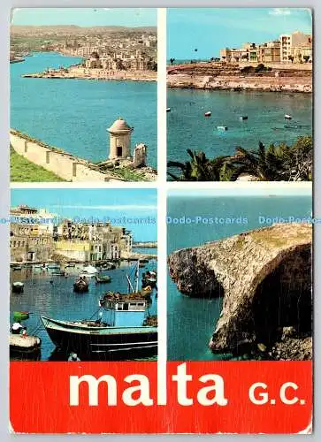 D330086 Malta G.C. Marsamxett Harbout and Sliema. St. Julians und Blaue Grotte. T