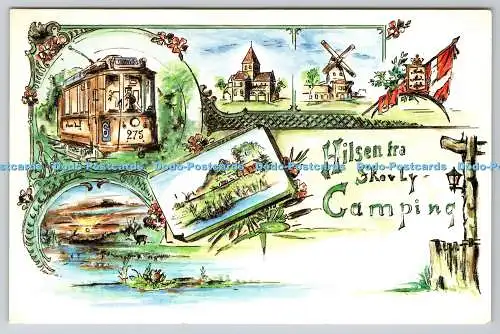 D332745 Hilsen fra Skovly Camping. Ringsted