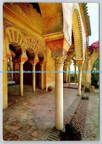 D330097 Spanien. Malaga. Hof der Brunnen. Beascoa. BV. N. 917. Postkarte