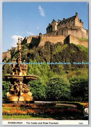 D330105 Edinburgh. Das Schloss und der Rossbrunnen. Whiteholme. Dundee. Hagel Caledo
