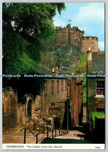 D330106 Edinburgh. Das Schloss aus dem Fenchel. Whiteholme. Dundee. Hagel Caledoni