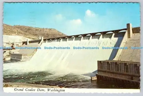 D327596 Grand Coulee Dam. Washington. Überlauf. D. L. Dilley. Plastichrome von Co