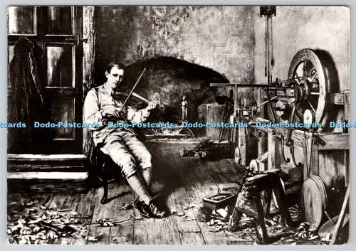 D327599 Crompton. Spinning Mule erfinden. Gemälde von A. W. Baynes. Bolton Muse