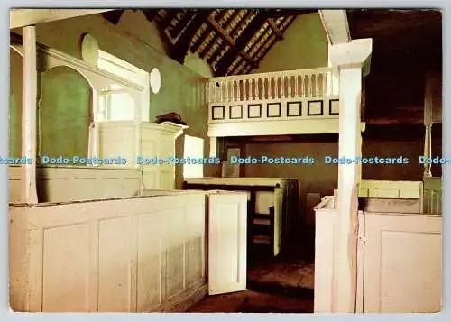 D332811 St. Fagans. Welsh Folk Museum. Capell Pen Rhiw. Innenraum. Amgueddfa Werin