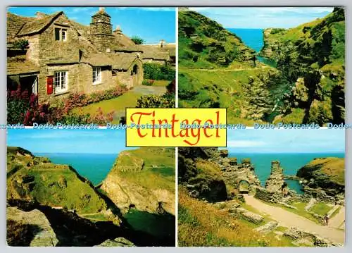 D332812 Tintagel. Vier Stadtansichten. J. Salmon Ltd. Cameracolour. Multi View