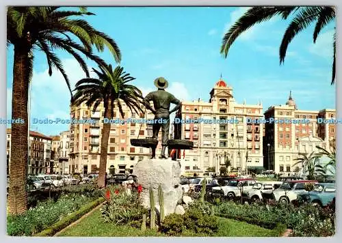 D327614 Malaga. Marine Causeway vom Pescador aus gesehen. Postales Costa del Sol