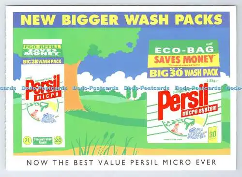 D335582 Neue größere Waschpackungen. Persil
